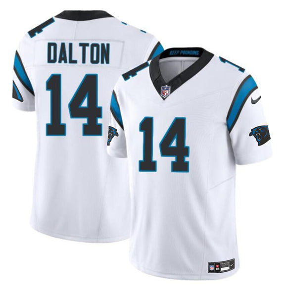 Andy Dalton Carolina Panthers white jersey