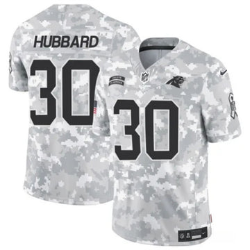 Chuba Hubbard Arctic Carolina Panthers camo Salute To Service jersey