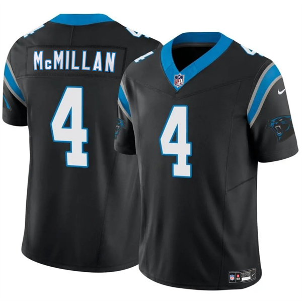 Tetairoa McMillan Carolina Panthers black jersey