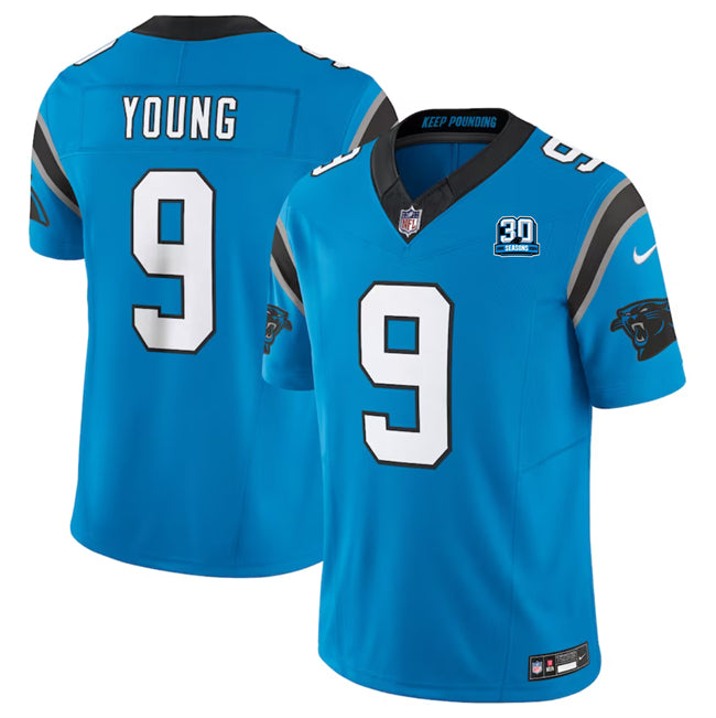 Bryce Young Carolina Panthers blue jersey