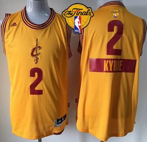 Kyrie Irving Cleveland Cavaliers gold jersey