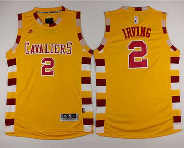 Kyrie Irving Cleveland Cavaliers gold Throwback jersey