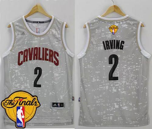 Kyrie Irving Cleveland Cavaliers grey jersey