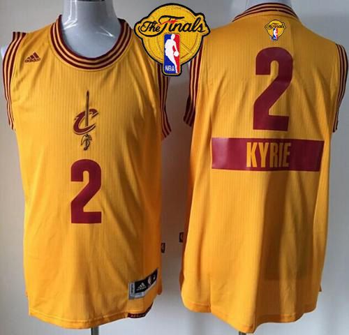 Kyrie Irving Cleveland Cavaliers yellow jersey