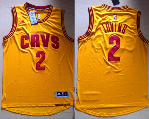 Kyrie Irving Cleveland Cavaliers yellow Alternate jersey