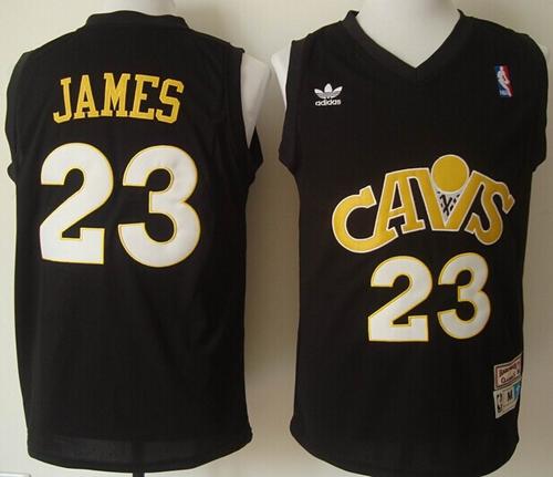 LeBron James Cleveland Cavaliers black Throwback jersey