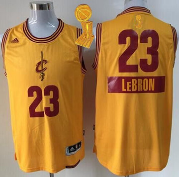 LeBron James Cleveland Cavaliers gold jersey