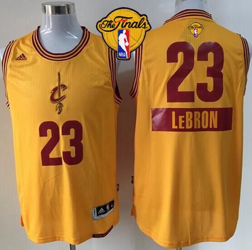 LeBron James Cleveland Cavaliers gold jersey