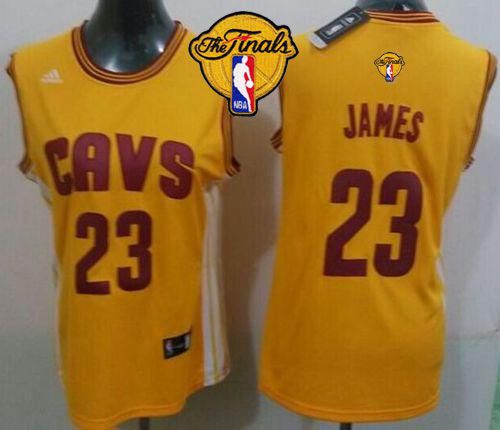 LeBron James Cleveland Cavaliers gold Alternate jersey