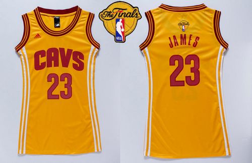 LeBron James Cleveland Cavaliers gold jersey