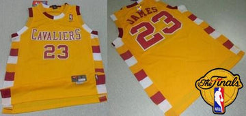 LeBron James Cleveland Cavaliers gold Throwback jersey