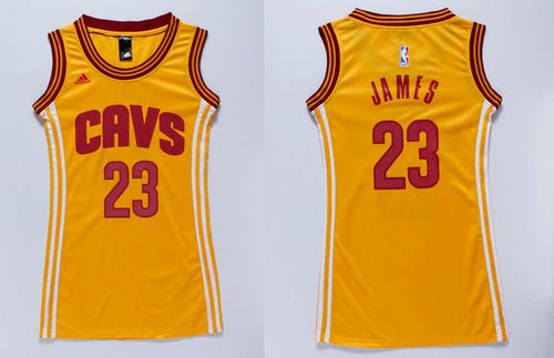 LeBron James Cleveland Cavaliers gold jersey