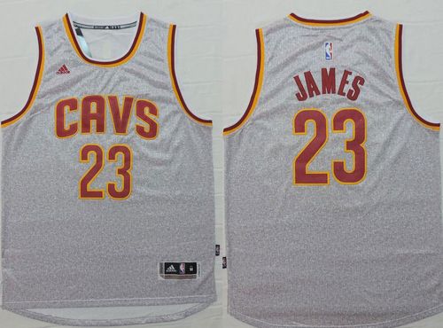 LeBron James Cleveland Cavaliers gray Fashion jersey