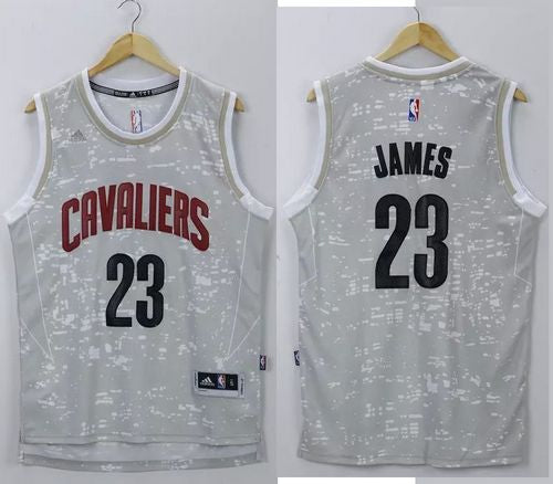 LeBron James Cleveland Cavaliers grey jersey