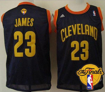 LeBron James Cleveland Cavaliers navy Throwback jersey