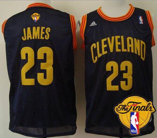LeBron James Cleveland Cavaliers navy Throwback jersey
