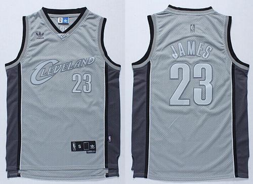 LeBron James Cleveland Cavaliers grey jersey