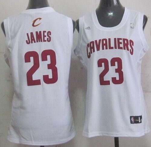 LeBron James Cleveland Cavaliers white Fashion jersey