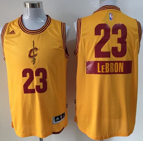LeBron James Cleveland Cavaliers yellow jersey