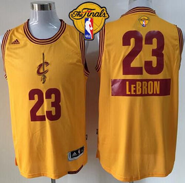 LeBron James Cleveland Cavaliers yellow jersey