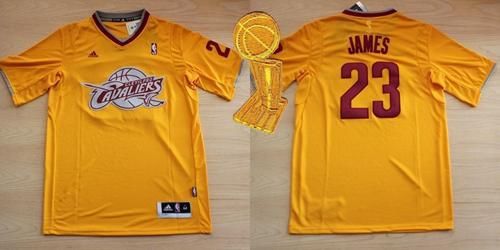 LeBron James Cleveland Cavaliers yellow Throwback jersey