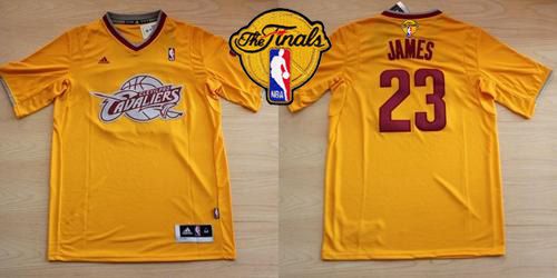 LeBron James Cleveland Cavaliers yellow Throwback jersey
