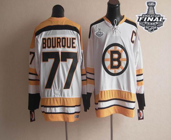 CCM Boston Bruins white Throwback jersey