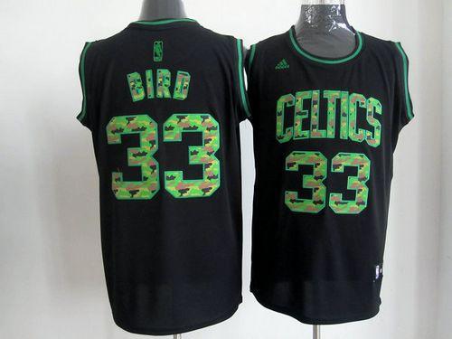 Larry Bird Boston Celtics black Fashion jersey