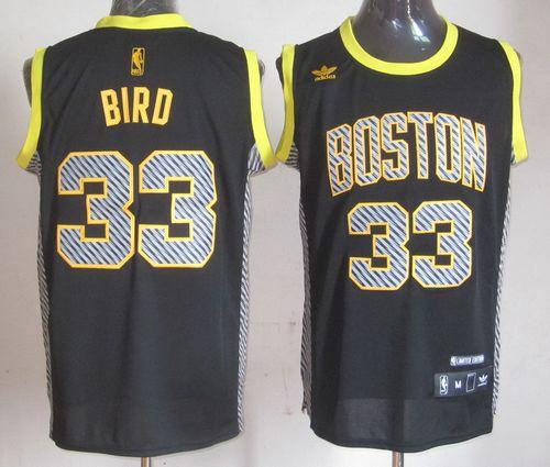 Larry Bird Boston Celtics black Fashion jersey