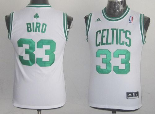 Larry Bird Boston Celtics white Throwback jersey