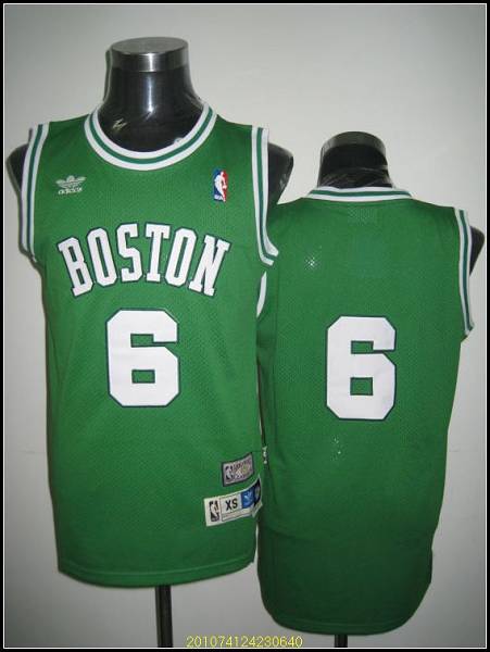 Bill Russell Boston Celtics green Throwback jersey