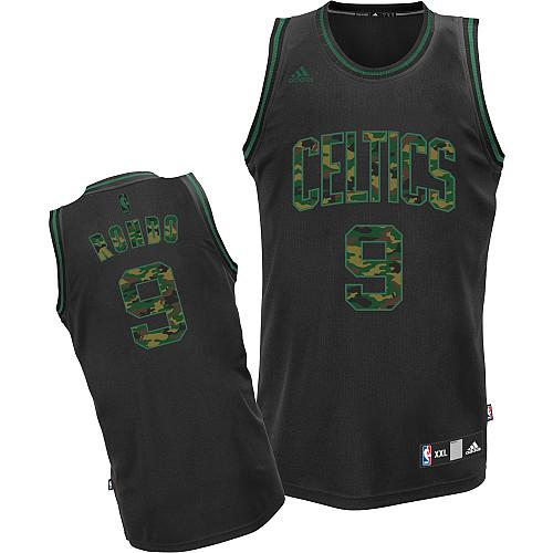 Rajon Rondo Boston Celtics black Fashion jersey
