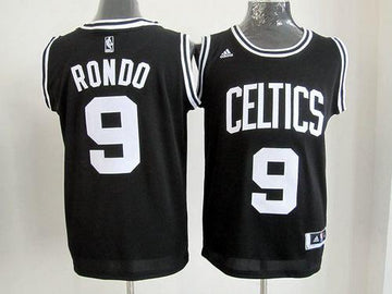 Rajon Rondo Boston Celtics black-white jersey