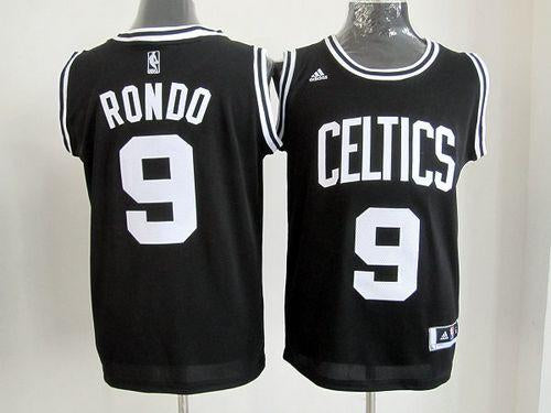 Rajon Rondo Boston Celtics black-white jersey