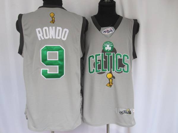Rajon Rondo Boston Celtics grey jersey