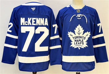Gavin McKenna Toronto Maple Leafs blue jersey