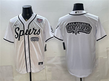 Team Big Logo San Antonio Spurs white jersey