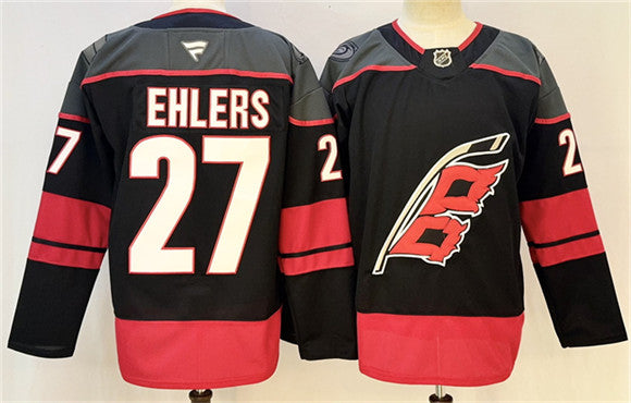 Nikolaj Ehlers Carolina Hurricanes black Home jersey