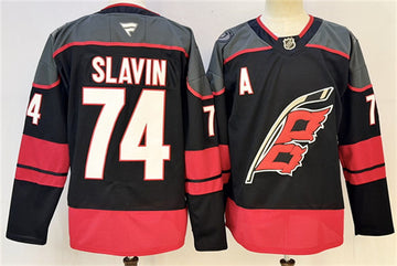 Jaccob Slavin Carolina Hurricanes black jersey