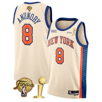 OG Anunoby New York Knicks cream City Edition jersey