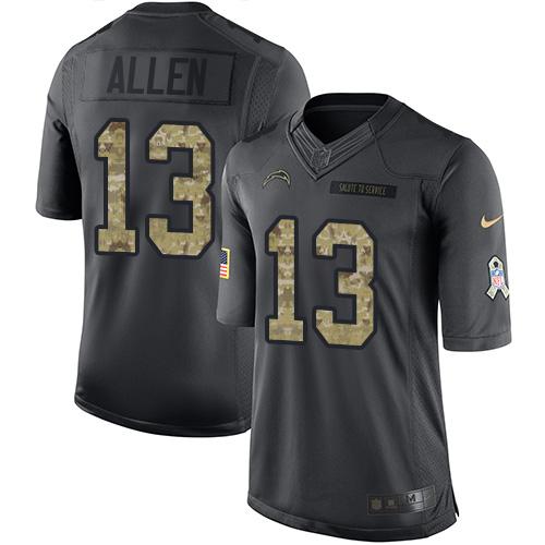 Keenan Allen Los Angeles Chargers black Salute To Service jersey
