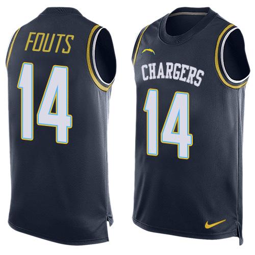 Dan Fouts Los Angeles Chargers navy jersey