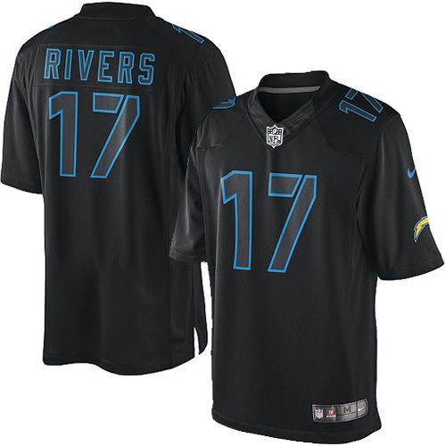 Philip Rivers Los Angeles Chargers black jersey