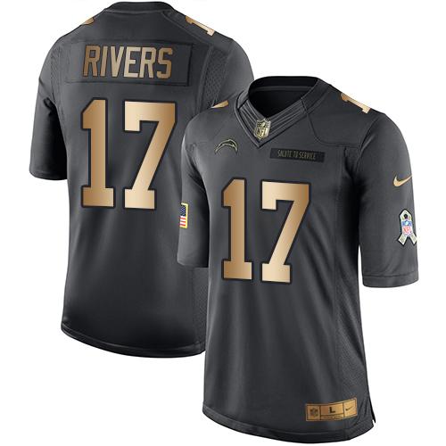 Philip Rivers Los Angeles Chargers black Salute To Service jersey