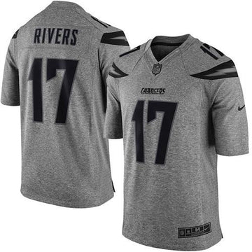 Philip Rivers Los Angeles Chargers gray jersey