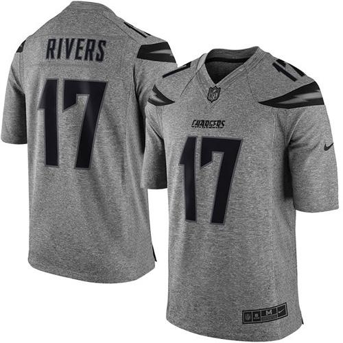 Philip Rivers Los Angeles Chargers gray jersey