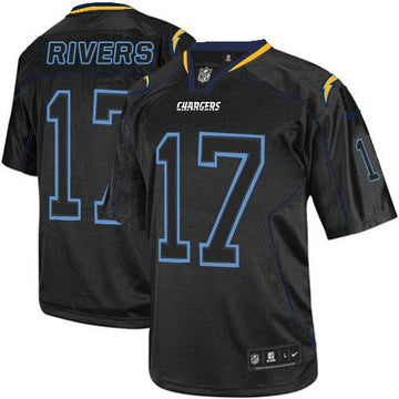 Philip Rivers Los Angeles Chargers black Elite jersey