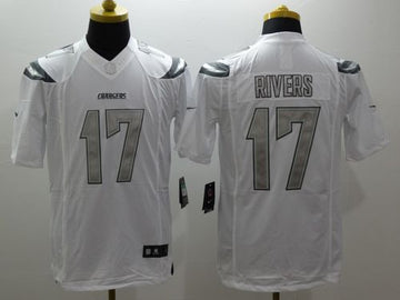 Philip Rivers Los Angeles Chargers white Platinum jersey