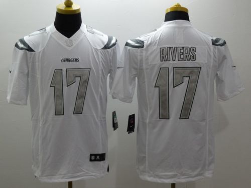 Philip Rivers Los Angeles Chargers white Platinum jersey