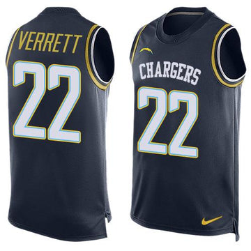 Jason Verrett Los Angeles Chargers navy jersey